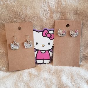 Hello Kitty Earrings set